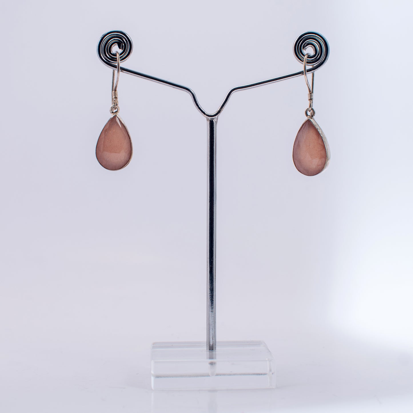 moon stone earring