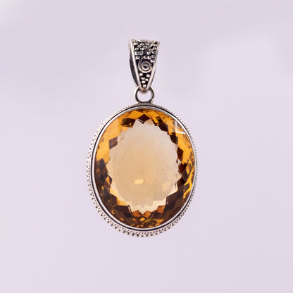 citrine pendant