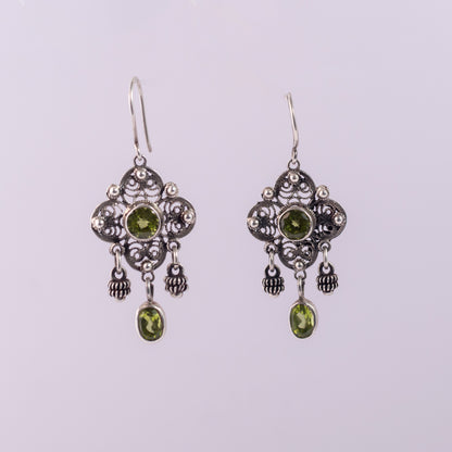 peridot earring