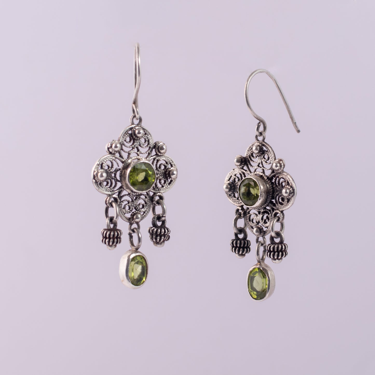 peridot earring