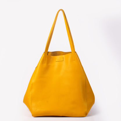 yellow tote bag