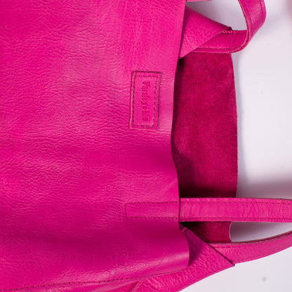 pink tote bag