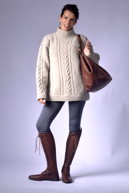 cable knit sweater