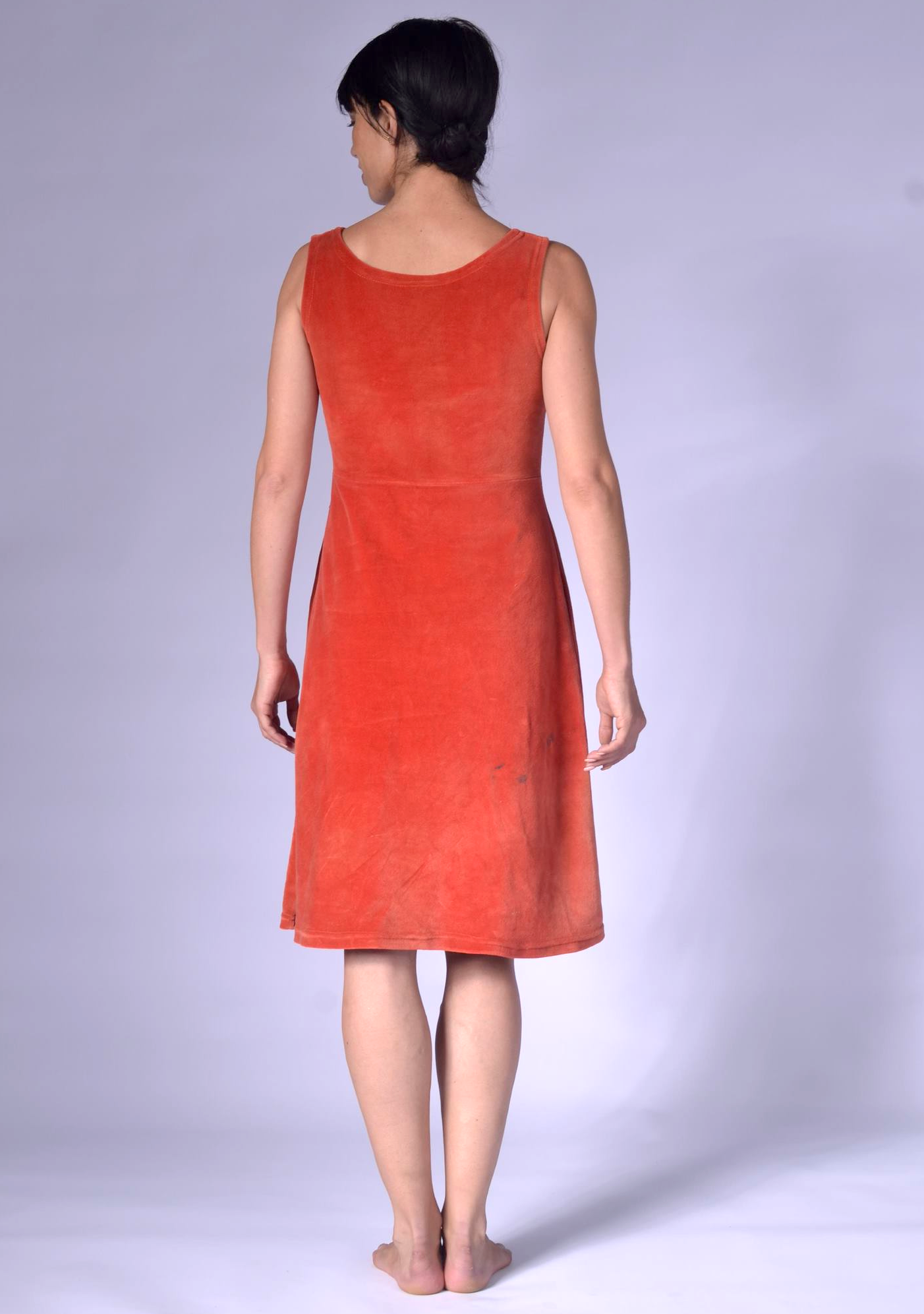 sleeveless velura dress